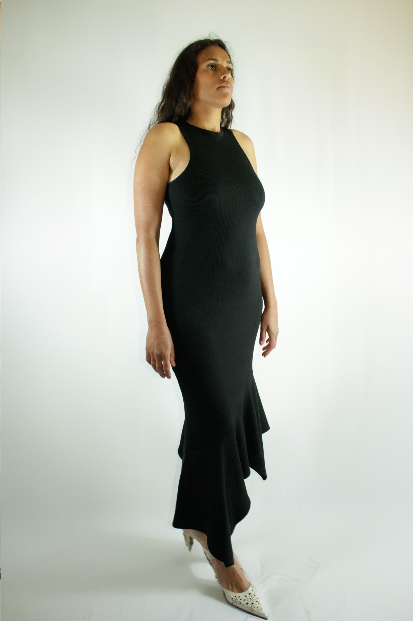 BLACK CHILI LONG DRESS