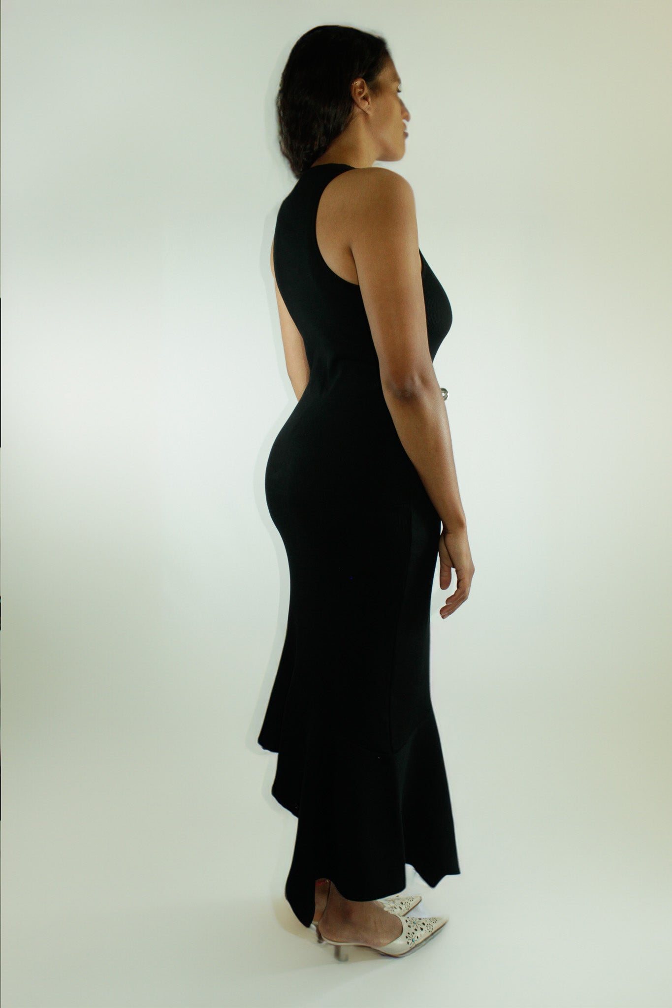 BLACK CHILI LONG DRESS